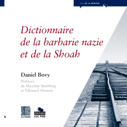 Dictionnaire de la barbarie nazie et de la Shoah